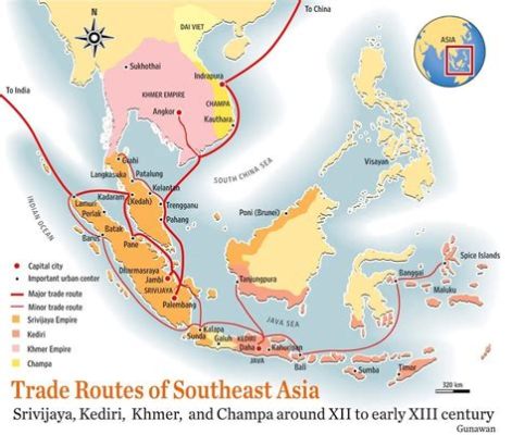  1390年のマラッカ王国の興隆：イスラム商人の活躍と東南アジアの交易網の再編